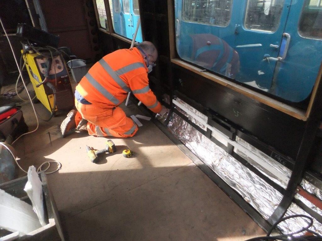 Class 100: Installation of insulation behind the heater ducting